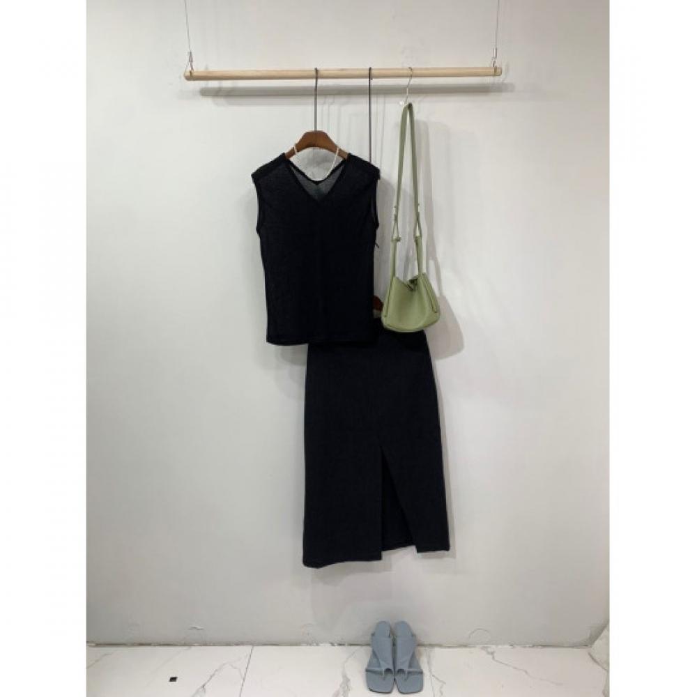 C S In THe Room SaCo Side Slit H lIne Long Skirt 3 ColorS