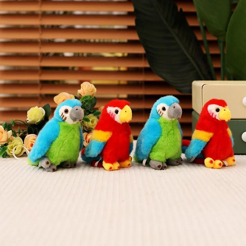 Simulation Plush Toy Parrot Bird Plush Stuffed Doll Children's Toy Cute Animal Birthday Toy Christmas Party Gift For Children