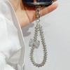 Mobile Phone Lanyard Wrist Short Style Carrying Chain Water Diamond Ball Luxurious Beading Universal Pendant Anti Loss Lanyard