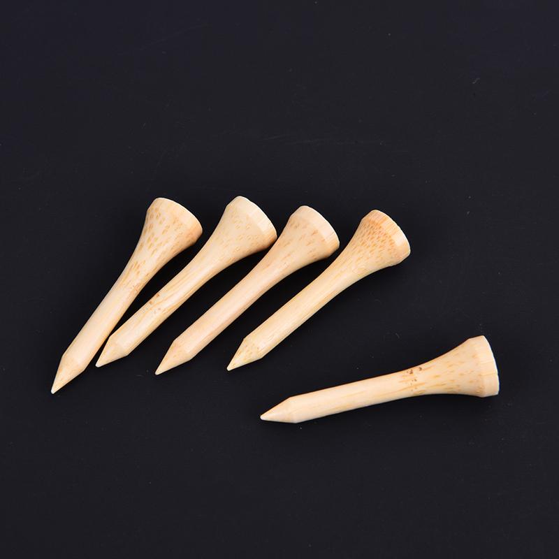 100Pcs/Set Golf Tees Bamboo Tee Golf Balls Holder 4 Size Stronger Than Wood Tees