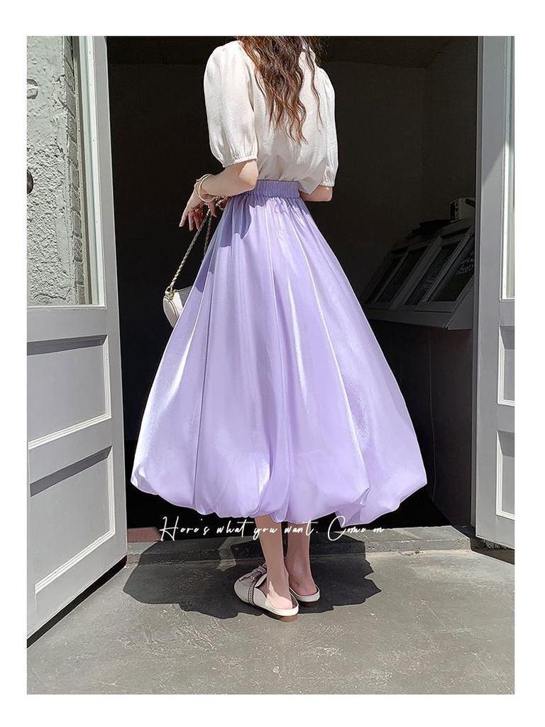 Женская мерцающая розовая А-силуэтная миди-юбка из тюля с дизайном из жемчужных пышных цветов, высокая талия, идеально подходит для весны, лета и осени