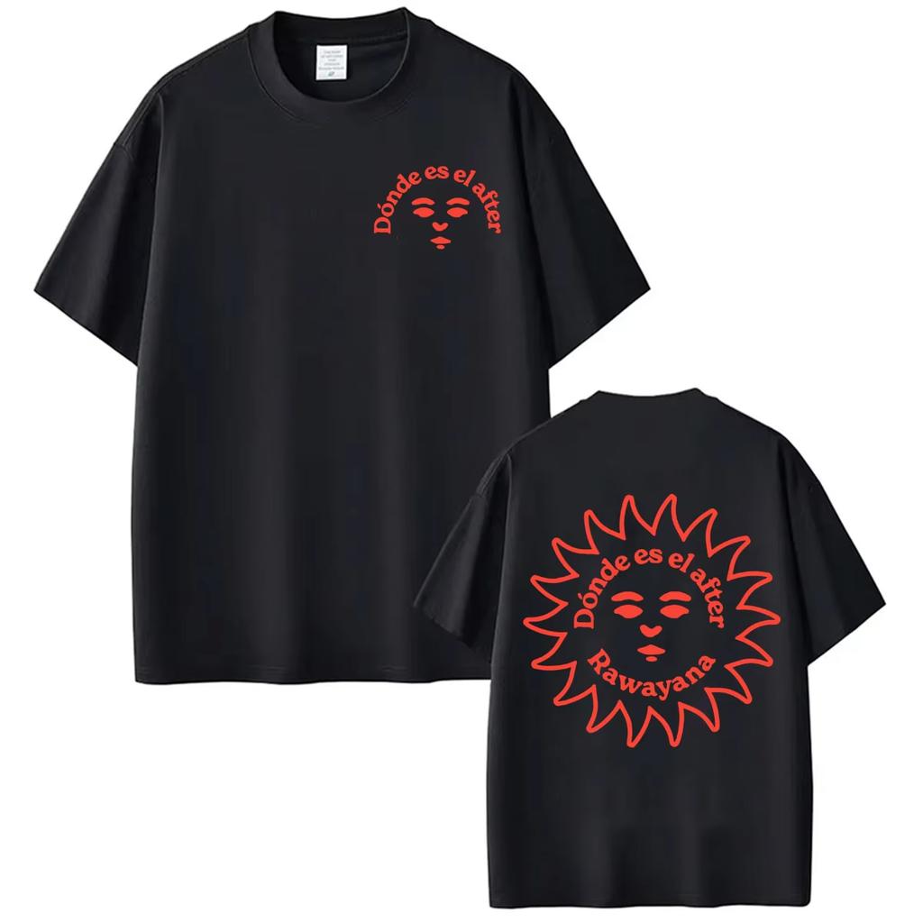 Rawayana Donde Es El After Album Merch Tshirt Unisex Women High Street Fashion Hip Hop Tshirt Casual Pure Cotton Summer T Shirt