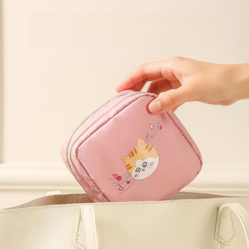 Large Capacity Sanitary Pad Lipstick Coin Purse Women's Menstrual Handkerchief Storage Bag Portable Sanitary Napkin Storage Bag