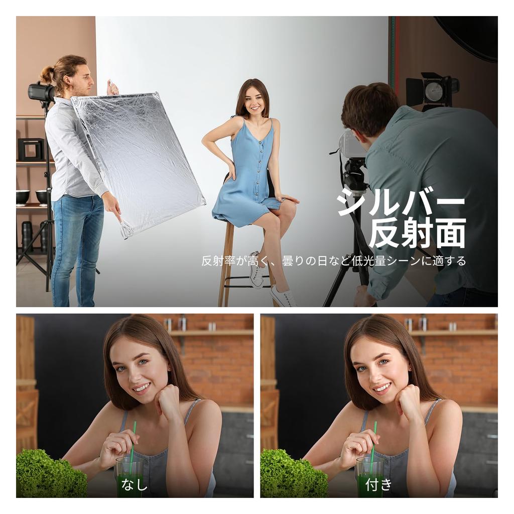 NEEWER Photography Reflector Light Diffusion Panel Scrim Kit Sunscrim Reflector Reflector with Baby Pin Handle 90x90cm Foldable Frame 3 In 1 Diffusion