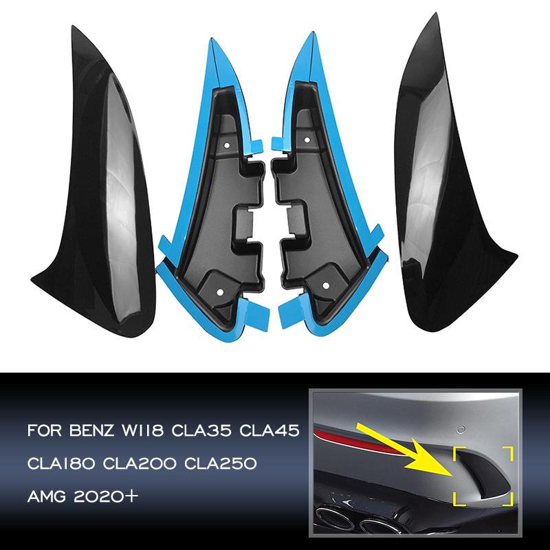 Задний бампер спойлер боковой плавник Canard аксессуары для стайлинга автомобиля для Mercedes Benz CLA Sport C118 CLA200 CLA220 CLA250 CLA45 AMG 2020-2024