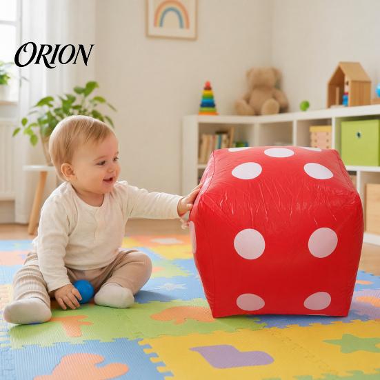 Надувная игра в кости, игрушка 11,8 дюйма, большая ПВХ-игра для вечеринок детей, интерактивные гигантские настольные игры для баров, KTV, для игры в помещении и на улице, разноцветная