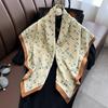 Spring and Autumn New Fashion 91 Square Scarf Women's Silk Scarf Foreign Style Shawl Neck Protection External Decorative Scarf Scarf