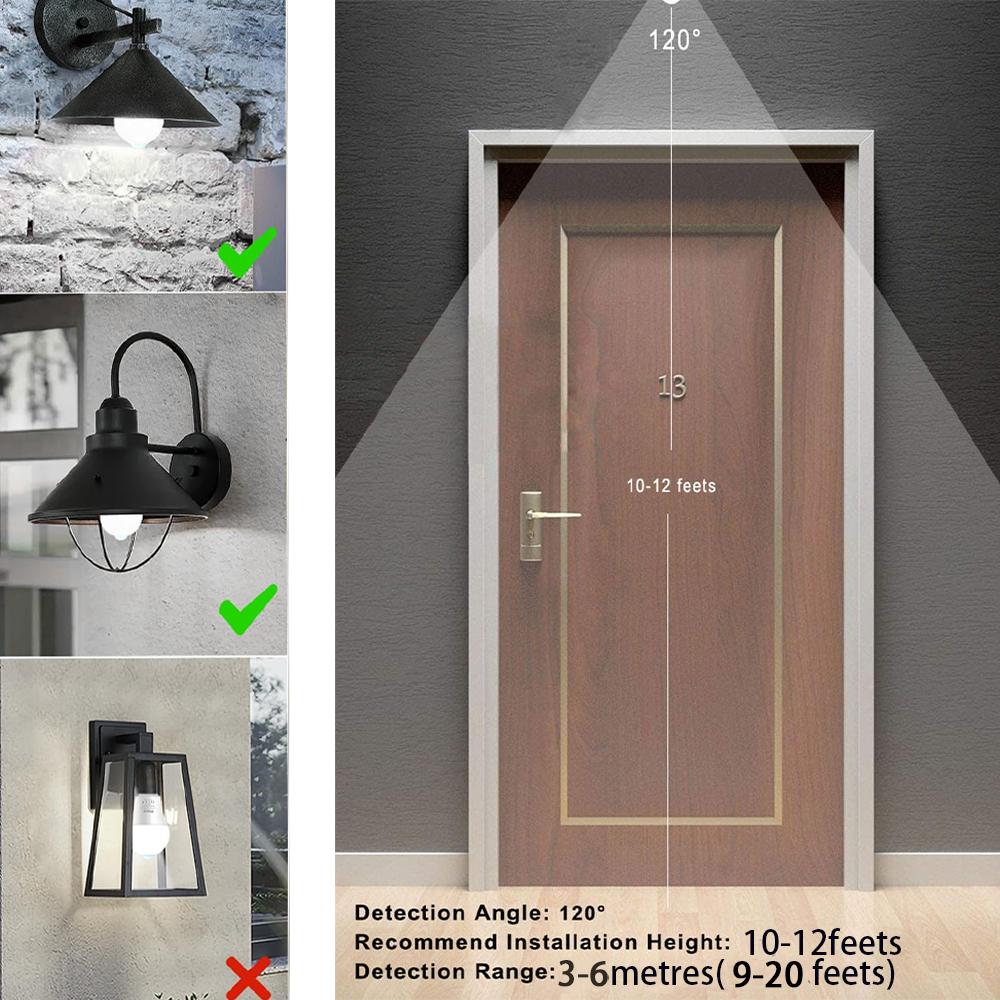 10PCS Smart Motion Sensor E27 LED Bulb Lamp 175-265V Microwave Radar Sensor Lampada Led Bulbs Lights with Motion Sensor Light