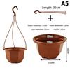 Пластиковый подвесной горшок для цветов, растений, с цепочкой, корзина, держатель для горшка, горшки для суккулентов, цветов, контейнер, декор для дома и сада