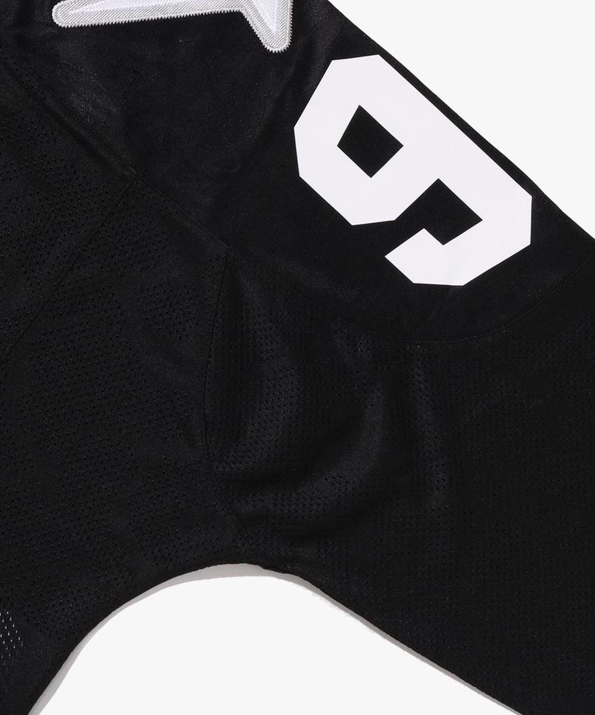 Bape Line Camo Multi-Logo Crop Fit Football Jersey (M) Black