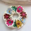 Elastic Crocheted Flower Scrunchies Bohemian Style Ponytail Hair Band Cute Sweet Hair Tie  Daily