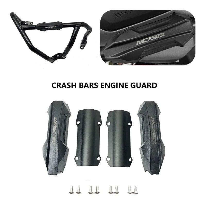 For HONDA NC750X NC 750X NC 750 X 2014-2022 Motorcycle Crash Bar Bumper Engine Guard Protector Decorative Block 25mm