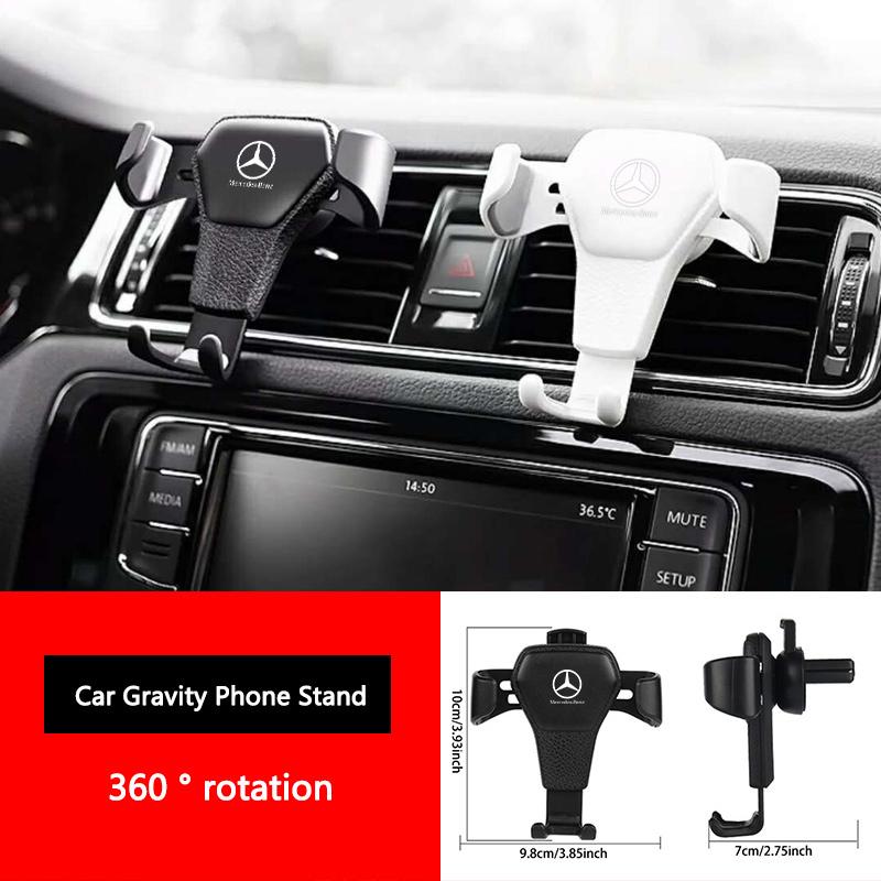 For Mercedes Benz Gravity Scalable Car Phone Holder Air Vent Clip Phone Stand Support For Mercedes Benz AMG W203 W206 W220 W205 W211 W212 W201 W21