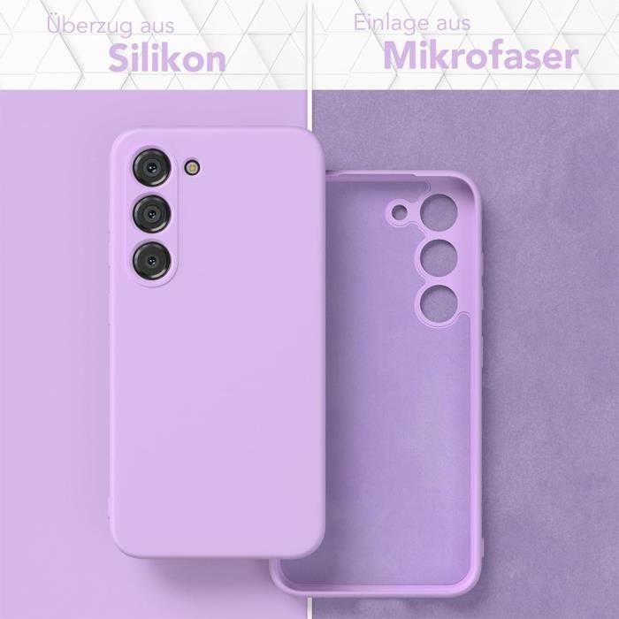 Coque de protection - BOOLING - pour Samsung Galaxy S24 - Silicone Violet - Antichoc - Anti-Rayures - Ultra Fine