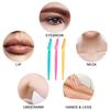 30Ppcs Bottle Eyebrow Razors With Container Facial Eye Brow Trimmer In Case Hair Removal Shaver Safe Blades Trimming Tools