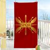 SPQR Золотой Императорский Орел Рим Полотенце Быстросохнущее Мягкое Йога Плавание Фитнес Альпинизм Большие Пляжные Полотенца