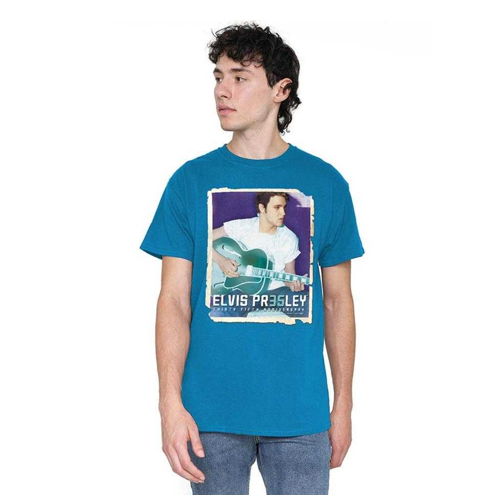 Elvis Presley Unisex Adult 35 Guitar T-Shirt