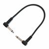 Kikutani TECH Patch Cable, 30cm (L/L), 5mm Diameter, P-30, Black