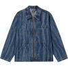 Levis Loose Casual Comfortable Zip-Up Long Sleeve Denim Jacket Men Jackets Blue A5732-0003