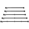 Adjustable Length Carbon Steel Curtain Rod Wrap Around Drapery Rod for Bedroom Indoor and Outdoor Curtain Rod Decors