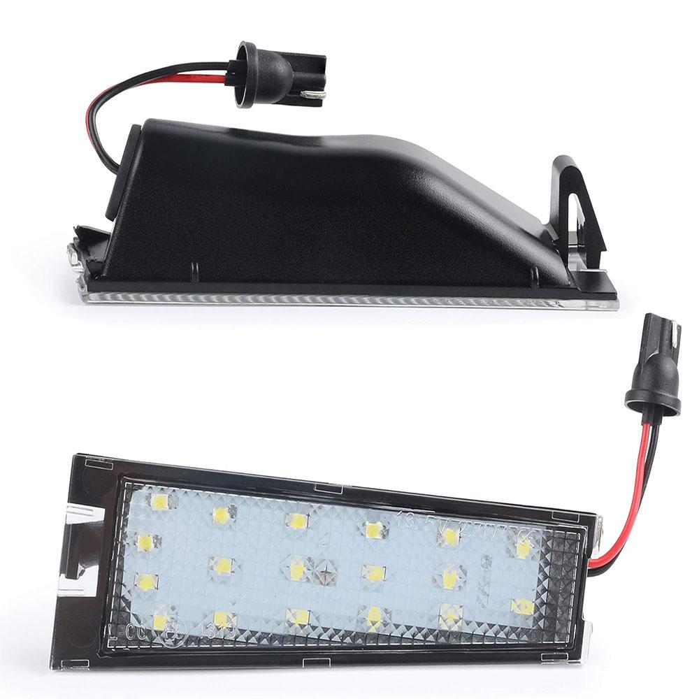 1 пара белых светодиодных фонарей подсветки номерного знака для седана Cadillac CTS 2008-2010