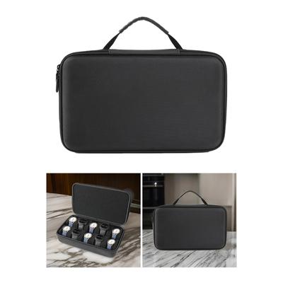 Портативный мужской футляр для хранения часов с 10 отделениями, прочный органайзер для часов из ткани Оксфорд с молниями и мягкой подкладкой