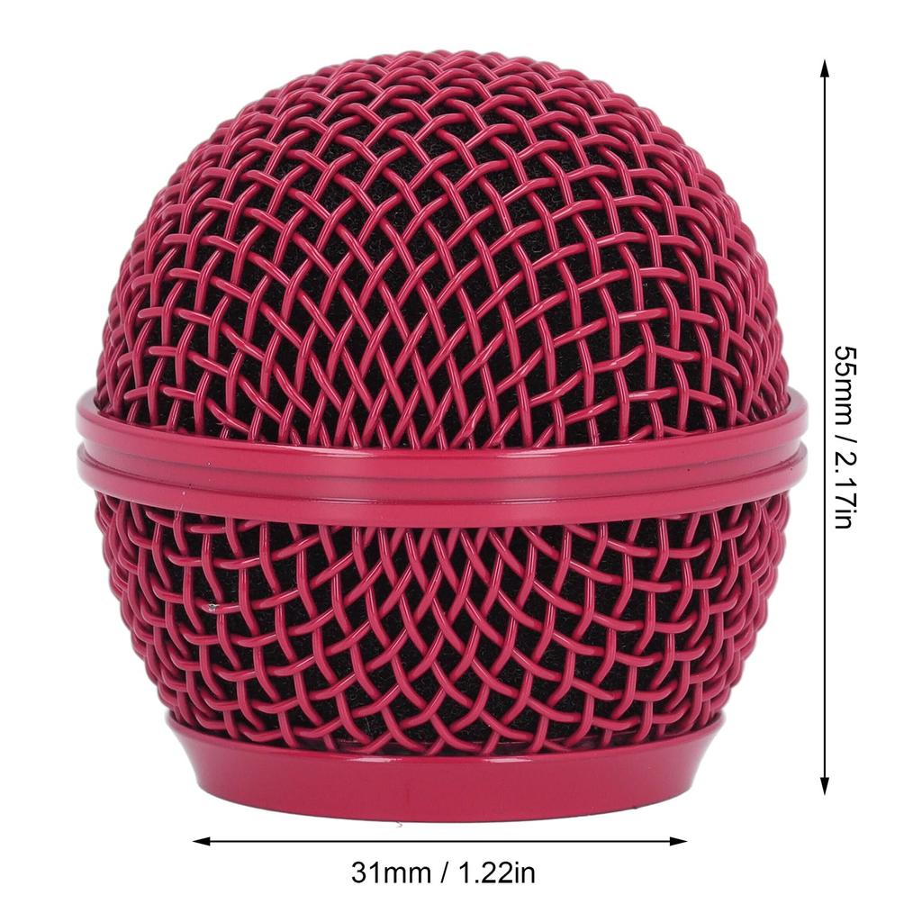 Microphone Grill Ball Grill Mic Replacement Ball Head Steel Mesh Microphone Grill Head for SM58S SM58LC BETA58 BETA58A SA M30 SV100 UT2 PGX24 SLX4