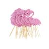 10pcs Hawaiian Party Cupcake Toppers Flamingo Trees Luau Summer Tropical Party Cake Decoration Birthday Party Wedding Supplies