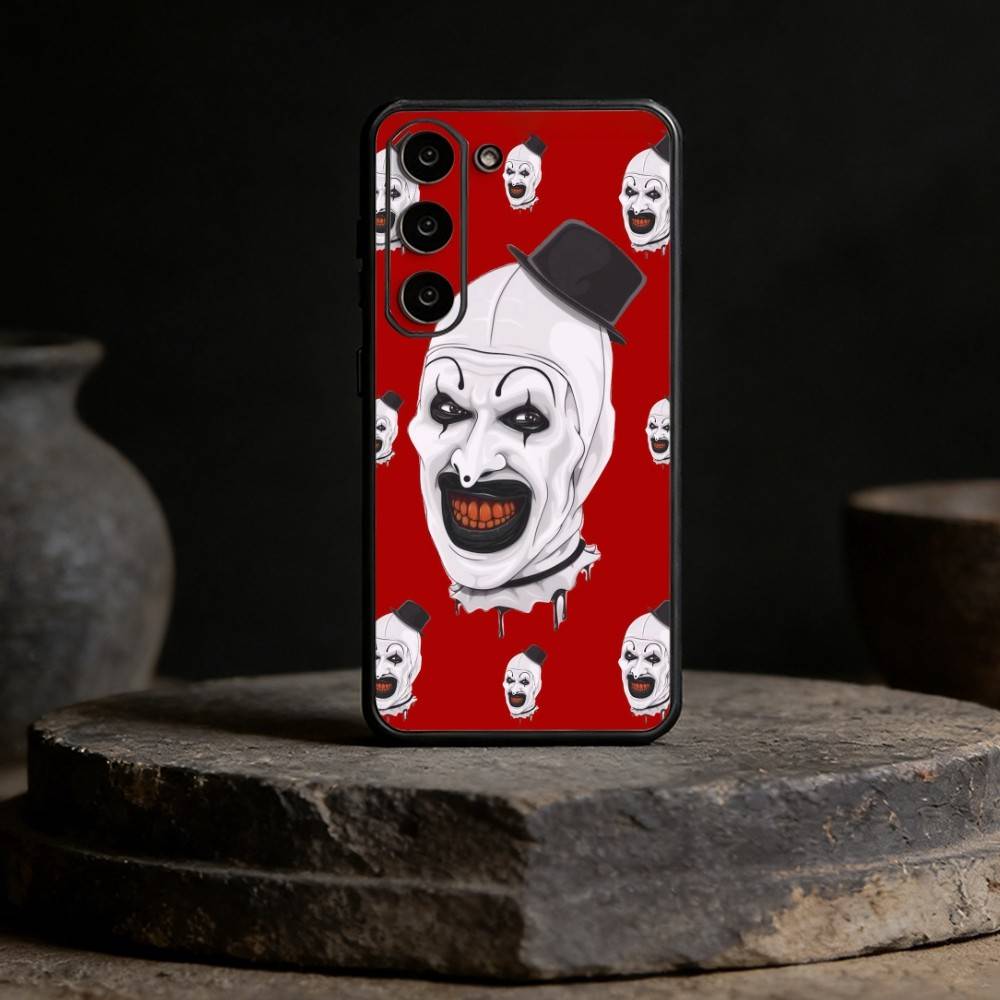 Art the Clown horror T-Terrifier Phone Case For Samsung Galaxy A13,21s,22,31,32,52,53,71,72,73,Soft Black Cover
