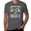 Were here to rock the boat cruise travel TShirt Work Outdoor Short Sleeve Tee