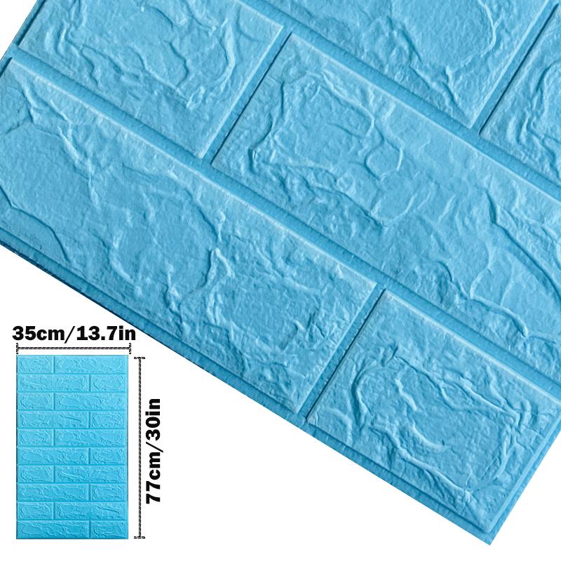3d Foam Wall Sticker Panels Brick Waterproof Adhesive Wallpaper Living Room Bedroom Home House Bathroom Decor