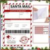 20pcs/Pack, Santa Claus Shipping Label Stickers, Santa Elf Express Mail Tags, Ample Writing Space for Personalizing Every Gift