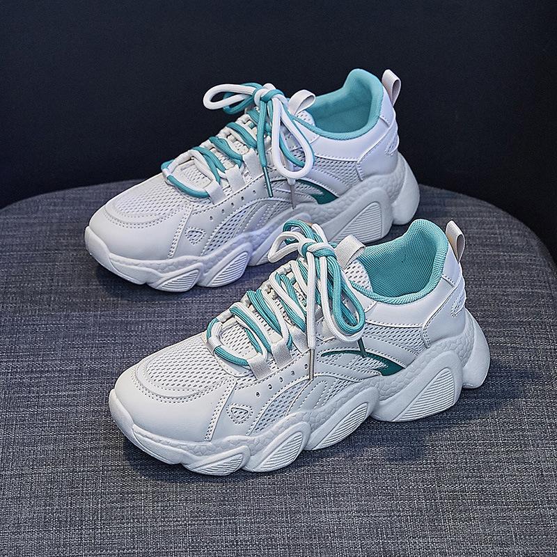 Кроссовки, женская обувь на плоской подошве, спортивная обувь с сеткой, летние дышащие кроссовки на платформе, повседневная обувь для бега, женские кроссовки для прогулок