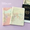 Travel Utility World Map Passport ID Card Cover Holder Case