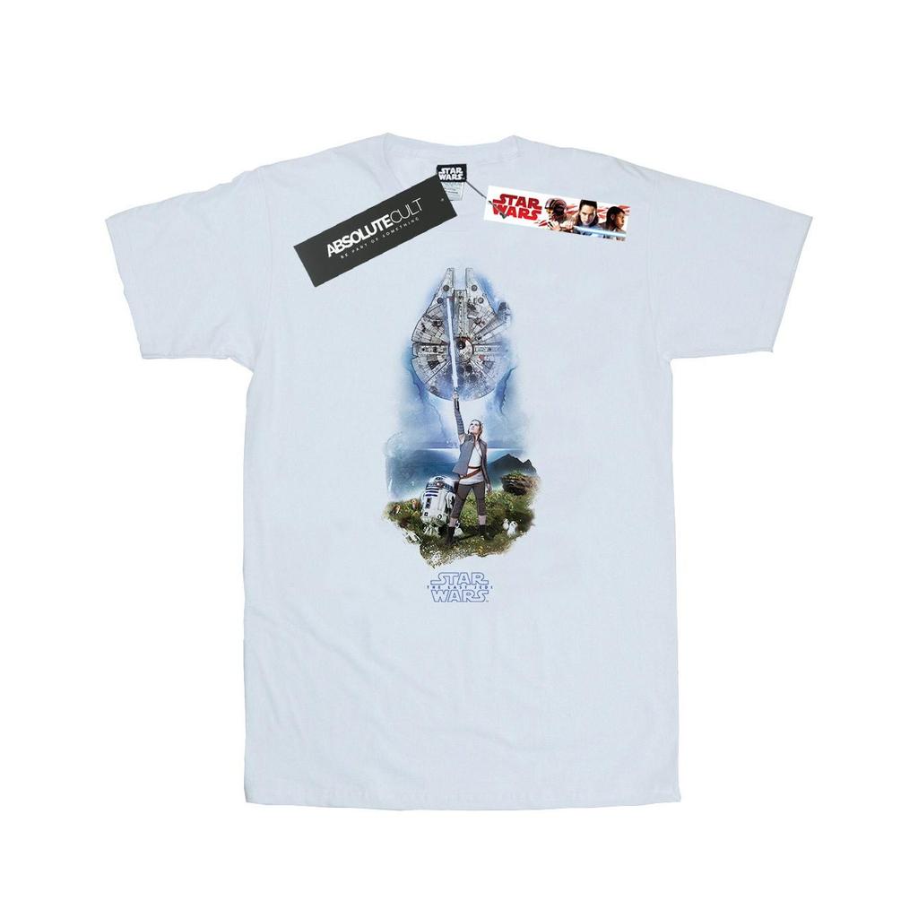 Star Wars Mens The Last Jedi Rey Lightsaber T-Shirt