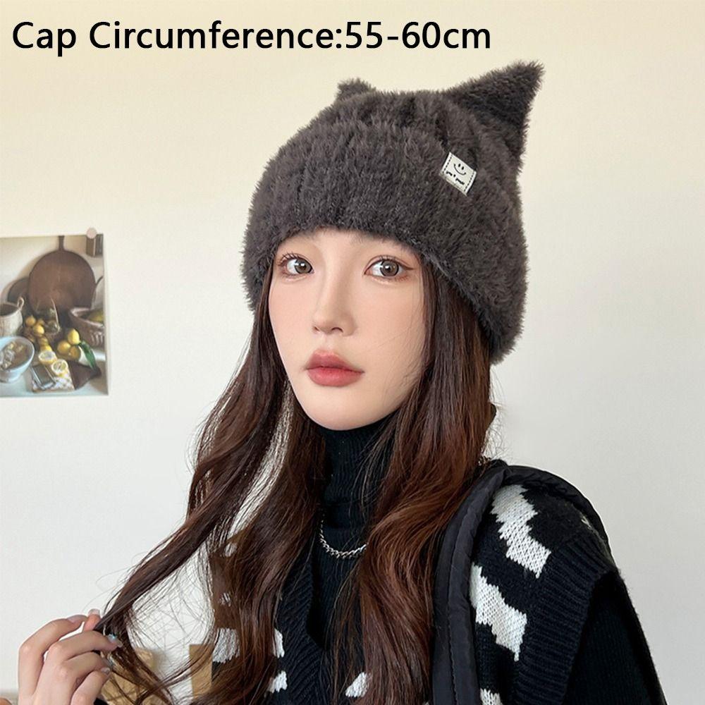 Elastic Knitted Wool Cap Windproof Winter Hat Fashion Ear Protection Cap Outdoor