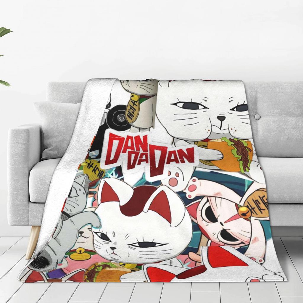 Turbo Granny Cat Flannel Blankets Spring Soft Throw Blanket for Children Bedroom Aesthetic Bedspread Sofa Bed Cover