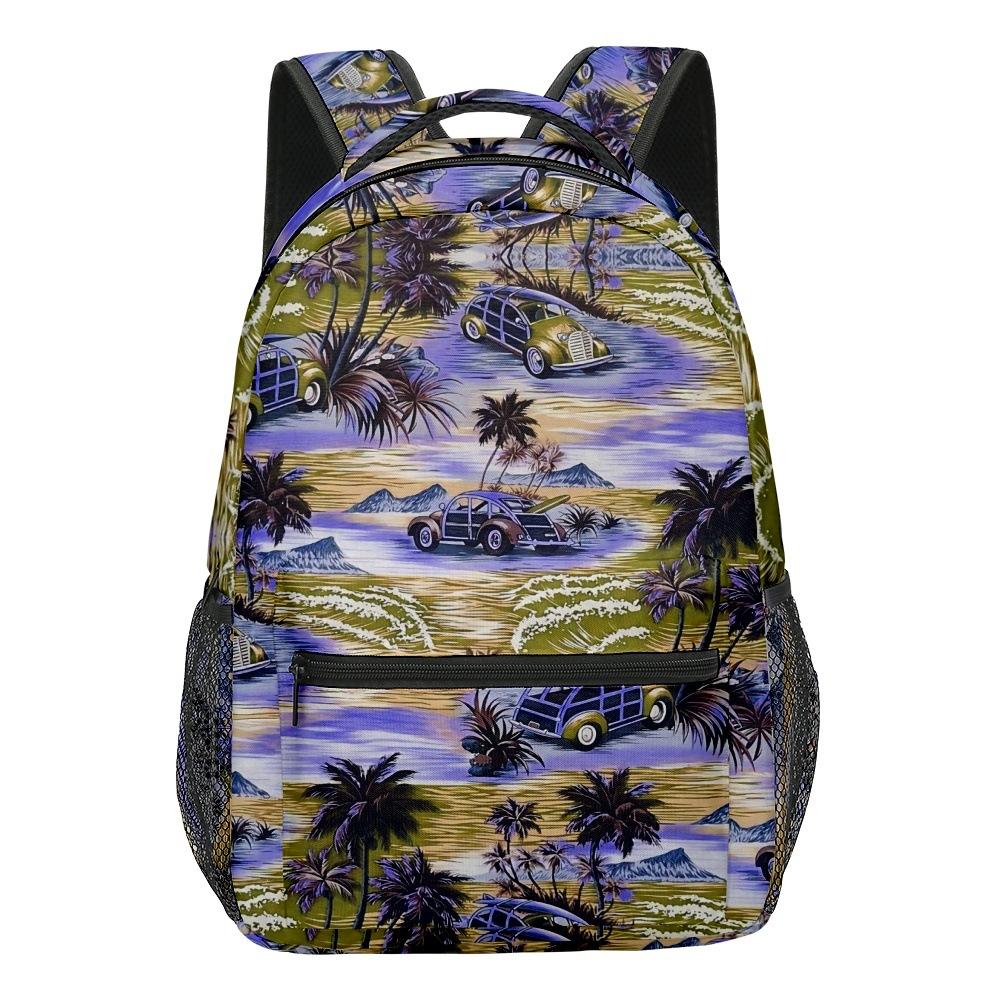 Cartoon Kpop Youthful School Bags Unisex Hawaiian Elements Travel Bags 3D Print Oxford Waterproof Notebook Shoulder Backpacks