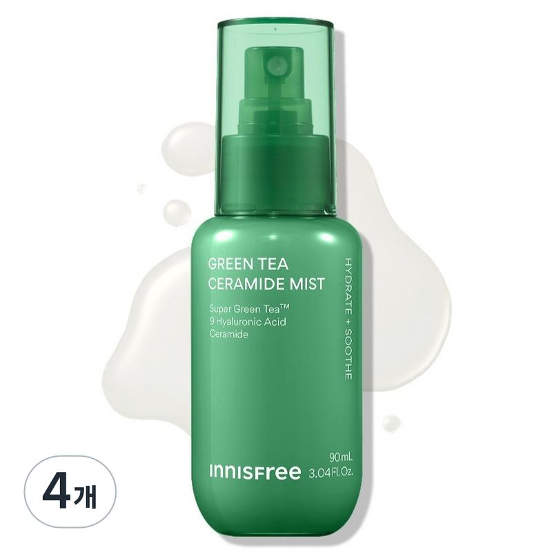 Innisfree Green Tea Ceramide Mist, 90ml, 4 pcs