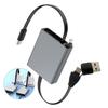 Кабель USB Type-C с быстрой зарядкой, выдвижной шнур из алюминиевого сплава для телефона, ноутбука, USB C на C, портативный, удлиняемый, для данных