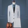 Men's Business Casual Korean Two-Piece Suit - Professional & Formal, Perfect for Groomsmen