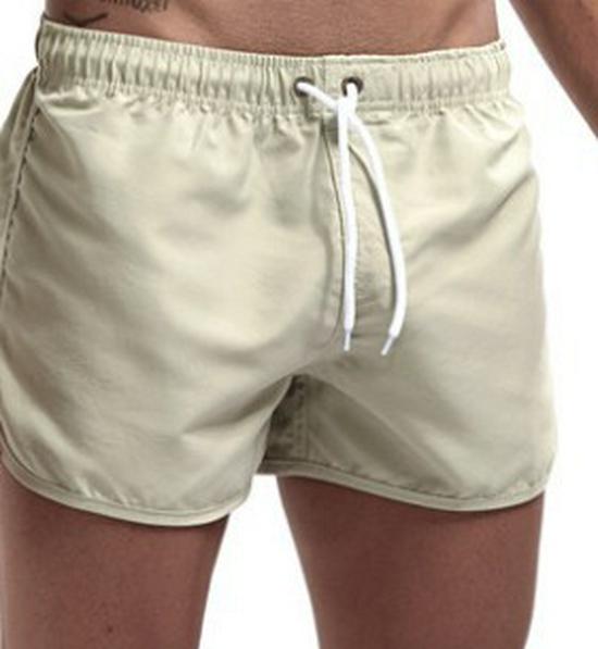 Men's Multi-color Three-quarter Length Beach Shorts - Polyester Fashion Sportswear