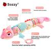 Chameleon Height Ruler Newborn Baby Soothing Doll Plush Baby Toy 0-1 Years Old Puzzle