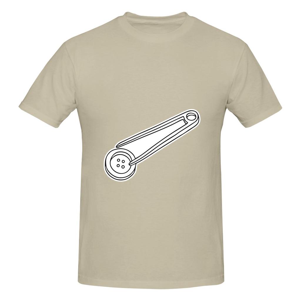 Tweezers Used For Picking Button Drapey Tshirt Retro Trendy Brand Morandi Colors Shirt