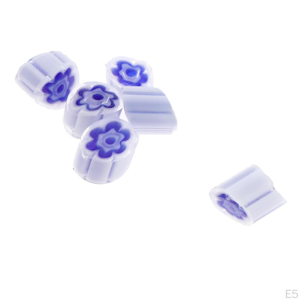 20 г / Упаковка Стекло Миллефиори / Стекло для фьюзинга Россыпные бусины - Поделки DIY Со свежим цветом и цветочным дизайном