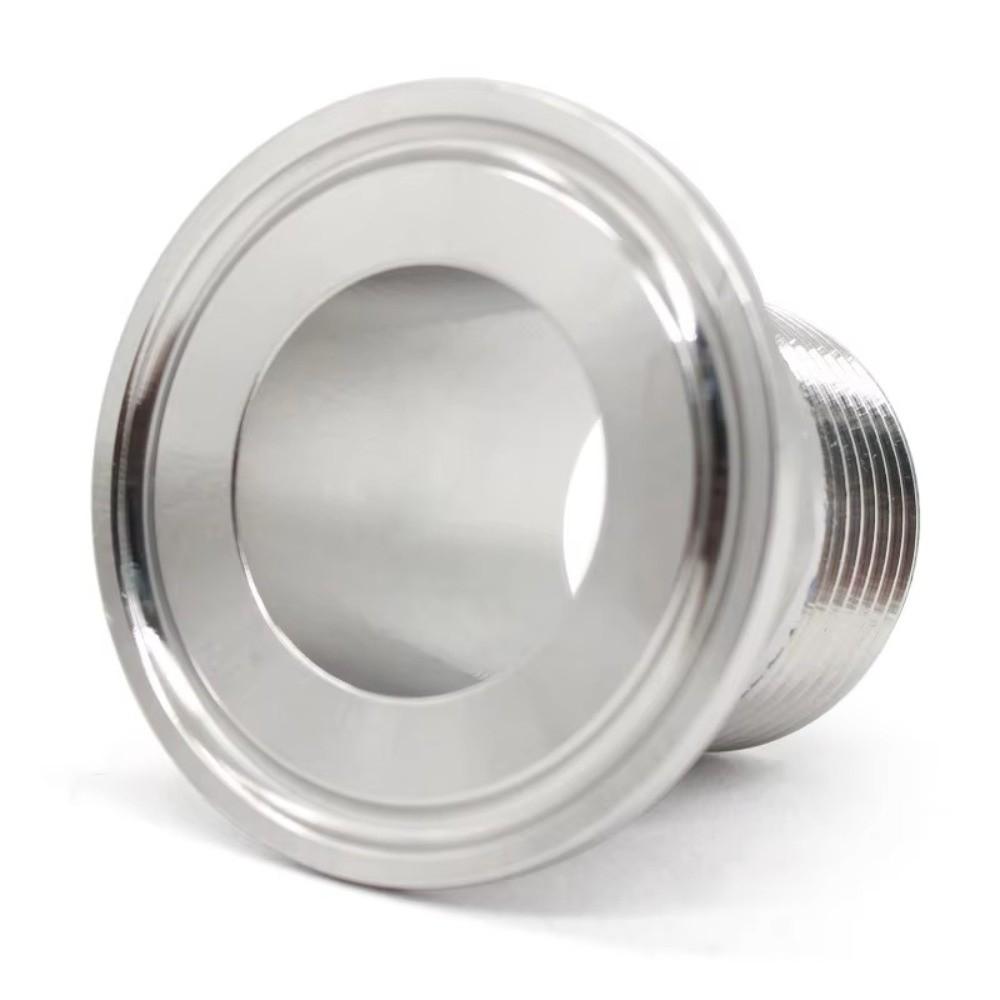 Sanitary Grade Triple Clamp Adapter Stainless Steel Adapter  Industrial Piping