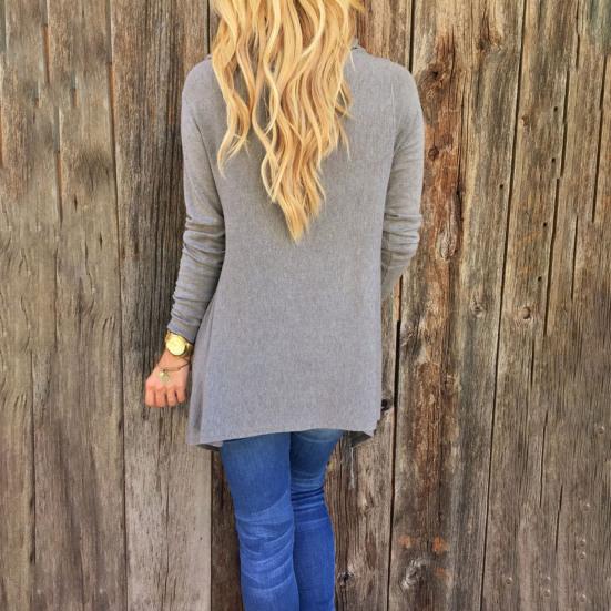 Женский кардиган-шаль с кисточками, пуловер с асимметричным подолом, пончо-пальто с бахромой, накидка с воротником-хомут, верхняя одежда