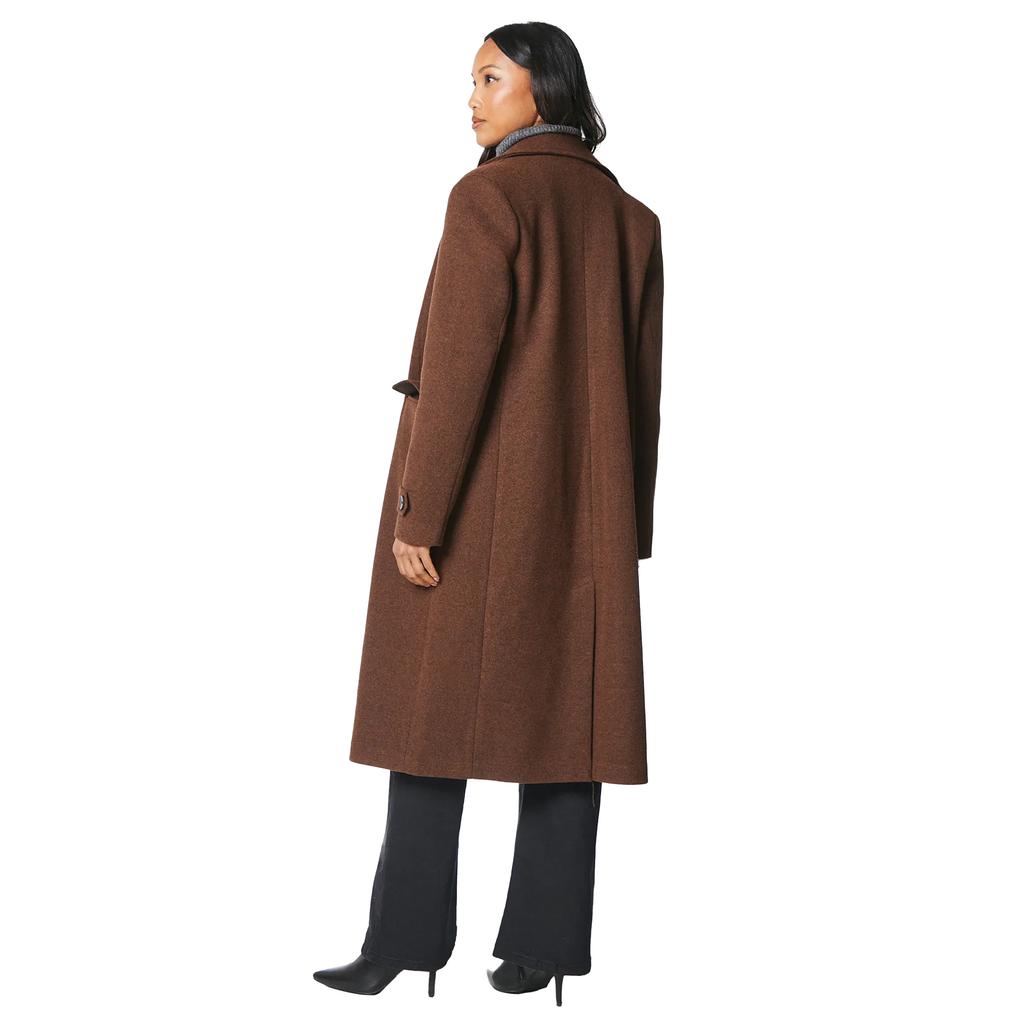Principles Womens/Ladies Faux Wool Double-Breasted Trench Coat