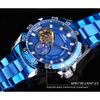 T-winner Men's Fashion Casual Hollow Mechanical Movement Automatic Mechanical Watch