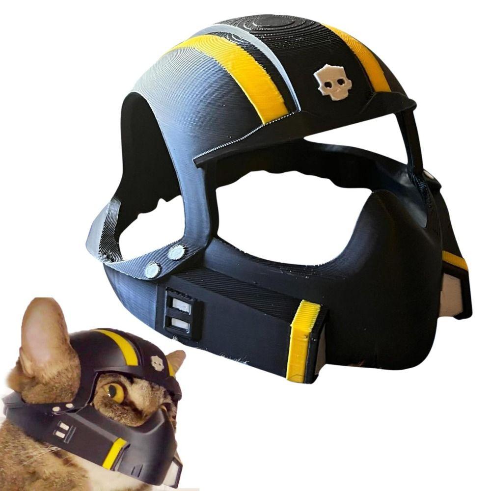 Черная маска кошки, напечатанная на 3D-принтере, аксессуар для костюма для косплея, шлем кошки, маска кошки-мстителя для кошек и собак